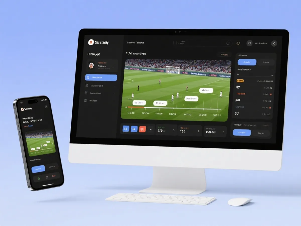 世界杯直播与数据联动界面