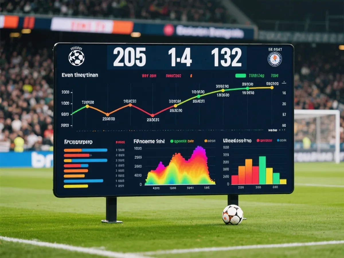 足球比赛实时统计图示