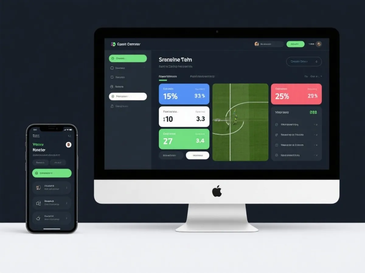 多设备足球数据中心界面